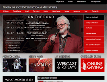 Tablet Screenshot of glory-of-zion.org